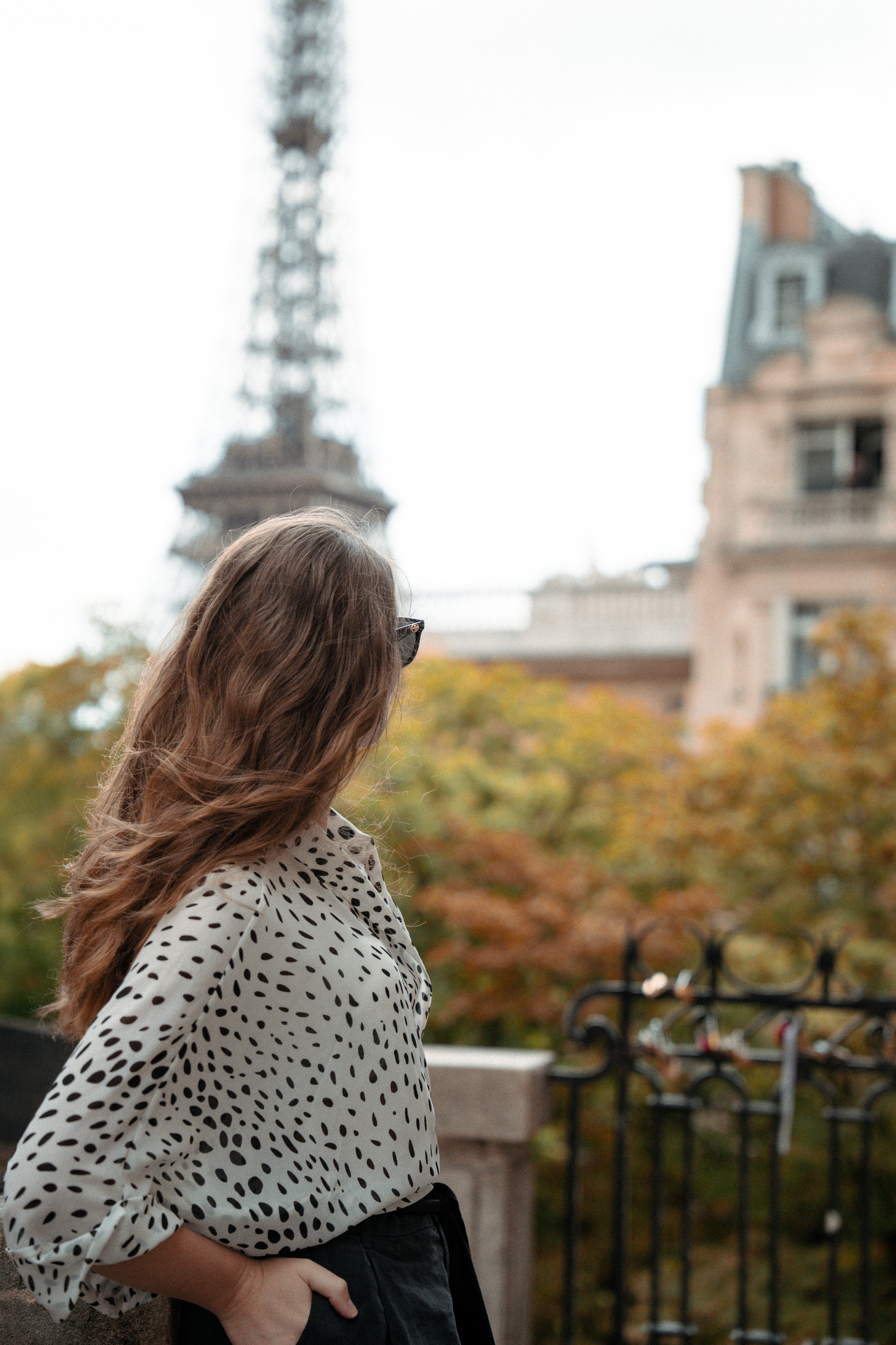 Áo khoác kimono chấm bi Viên thời trang Hity