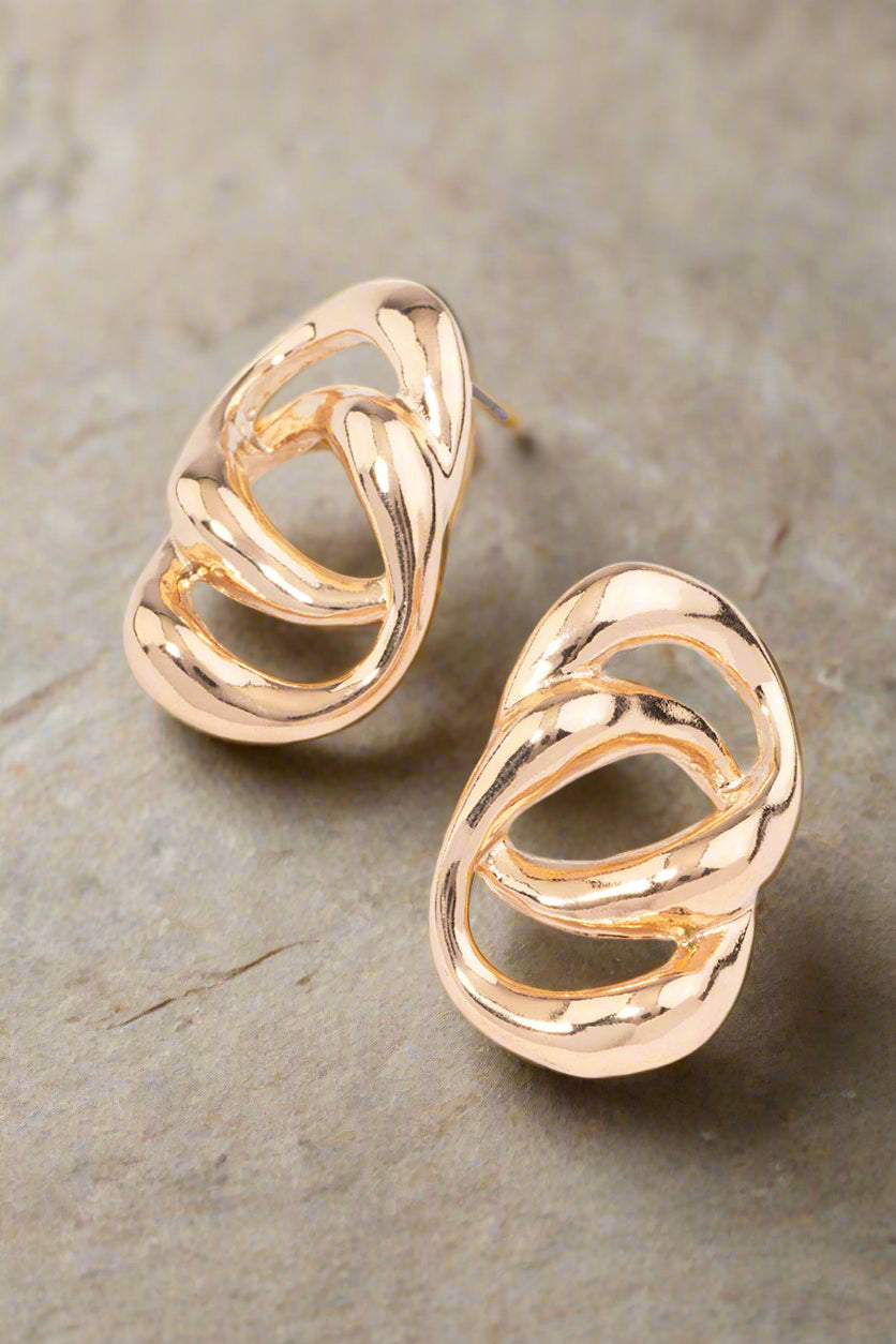 Bông tai xích vàng thời trang Hity