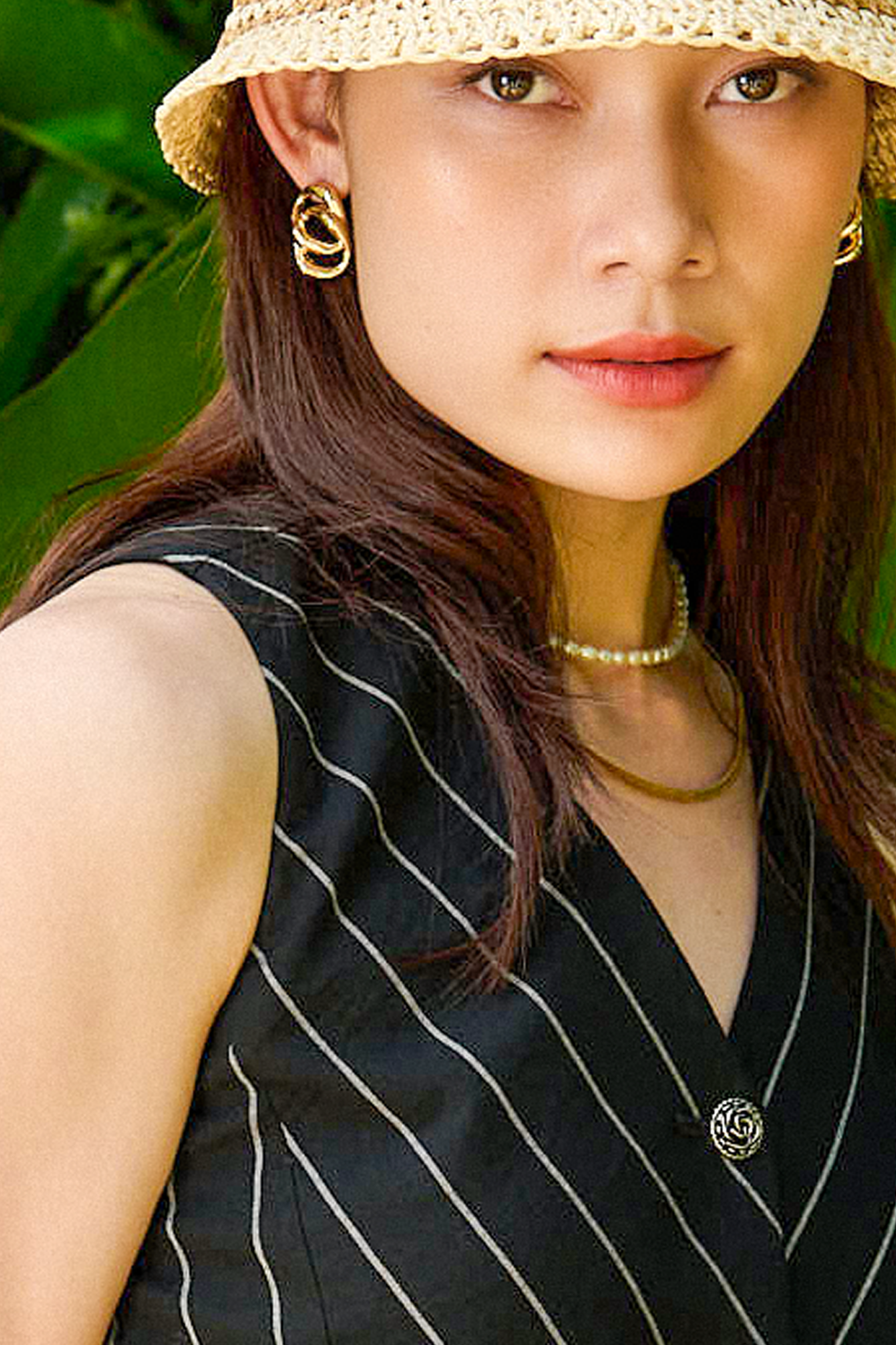 Bông tai xích vàng thời trang Hity