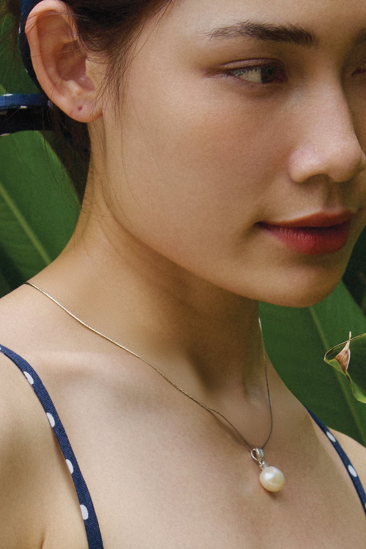 Dây chuyền bạc mặt ngọc trai baroque thời trang Hity