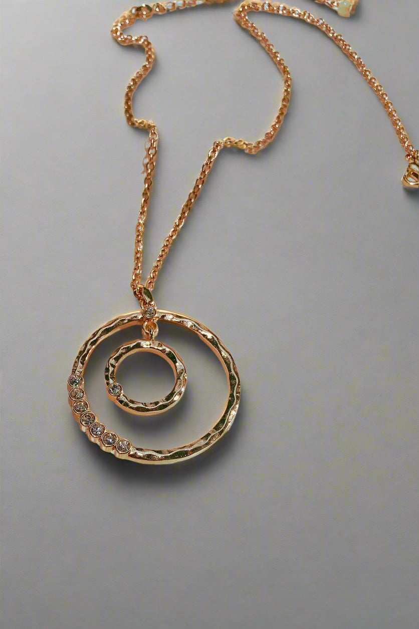 Vòng cổ xích mặt tròn đôi thời trang Hity