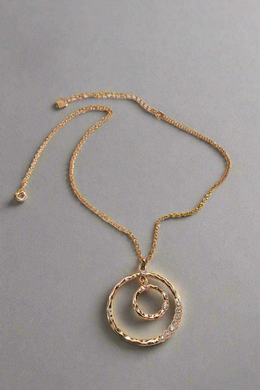 Vòng cổ xích mặt tròn đôi thời trang Hity