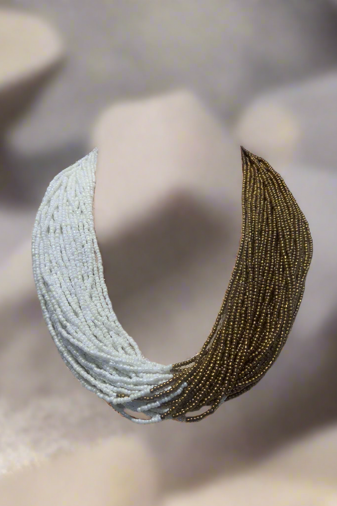 Vòng cổ hạt cườm song sắc thời trang Hity