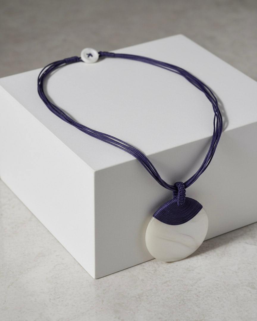 Vòng cổ mặt vỏ trai xà cừ thời trang Hity