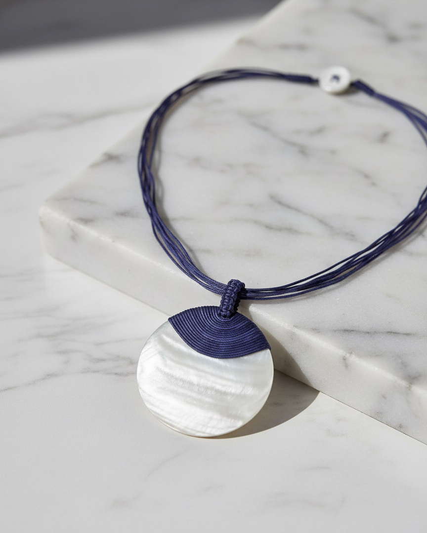 Vòng cổ mặt vỏ trai xà cừ thời trang Hity