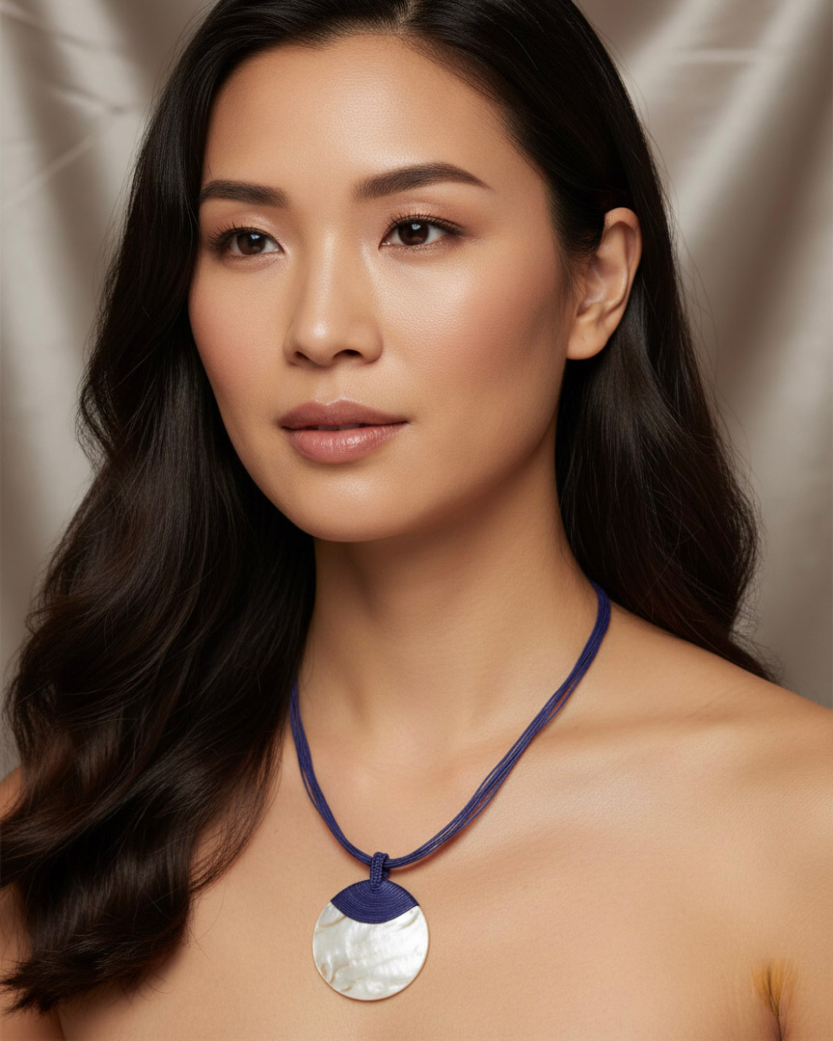 Vòng cổ mặt vỏ trai xà cừ thời trang Hity