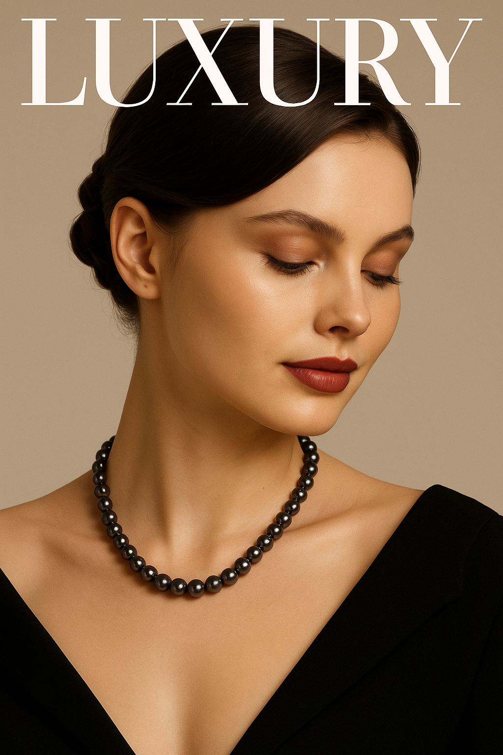 Vòng cổ ngọc trai từ tính nam châm thời trang Hity