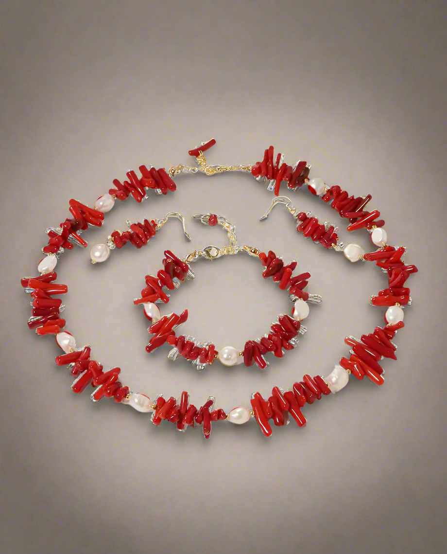 Vòng cổ san hô đỏ thời trang Hity