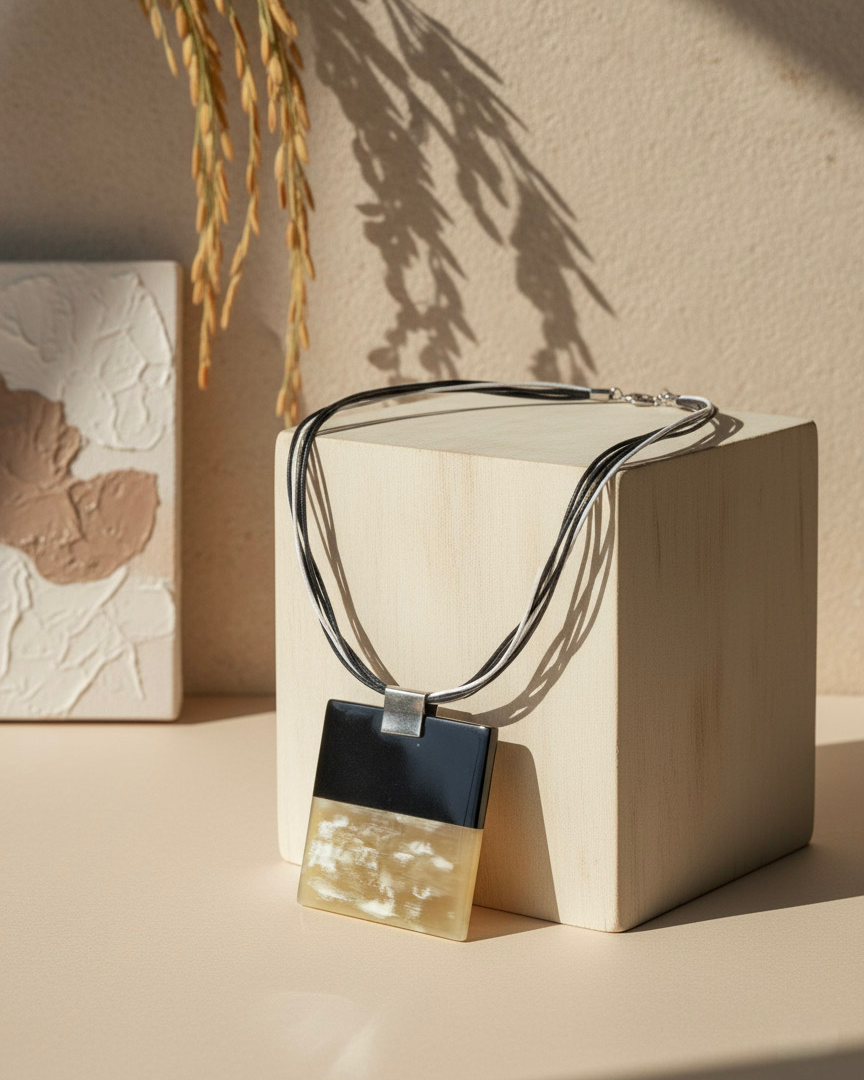 Vòng cổ mặt sơn mài thời trang Hity