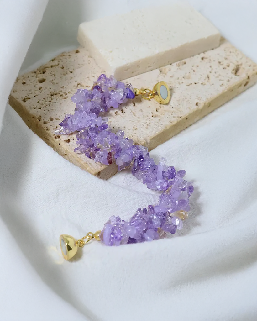 Vòng tay layer đá thạch anh thời trang Hity