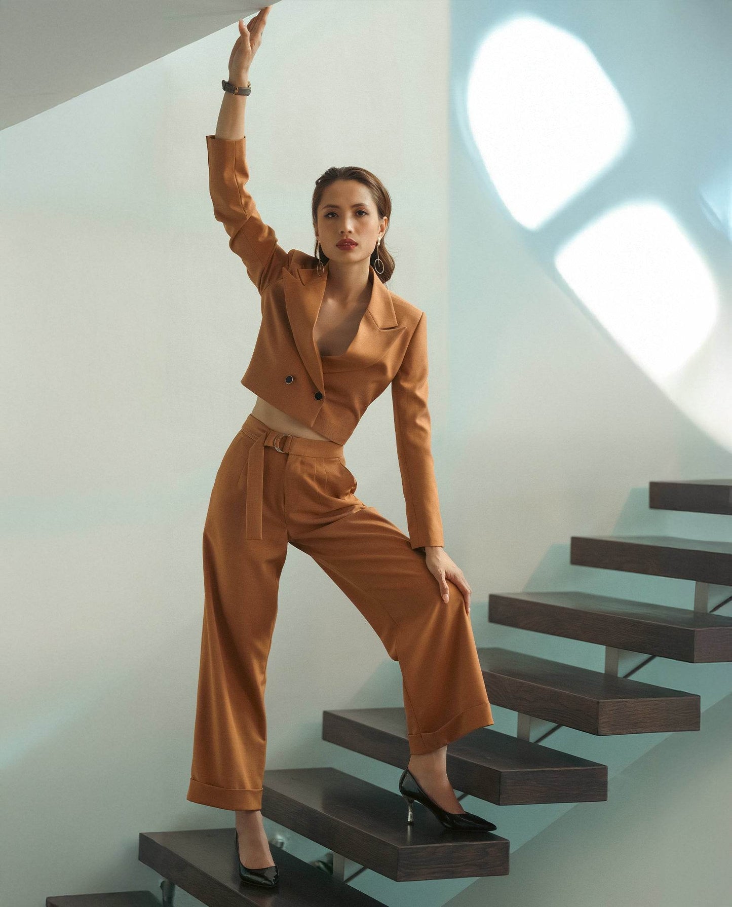 Áo Blazer Crop Mộc Ban TOP176 - Hity