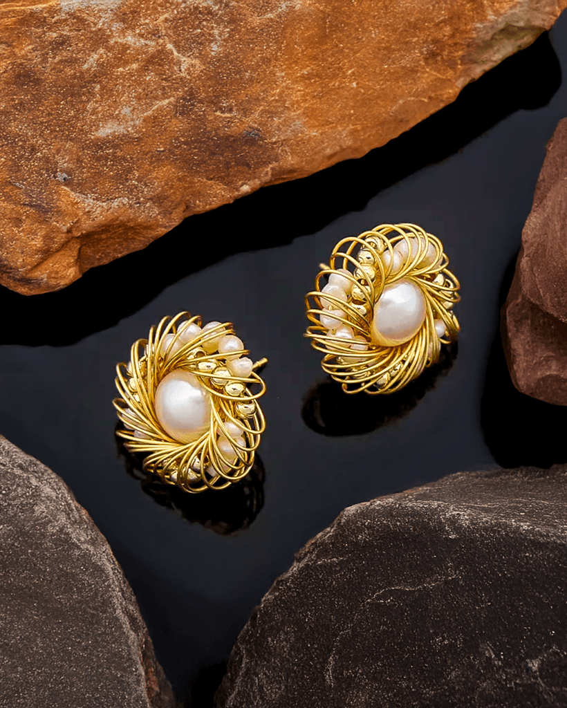 Bông Tai Nụ Ngọc Trai Baroque Handmade - Hity