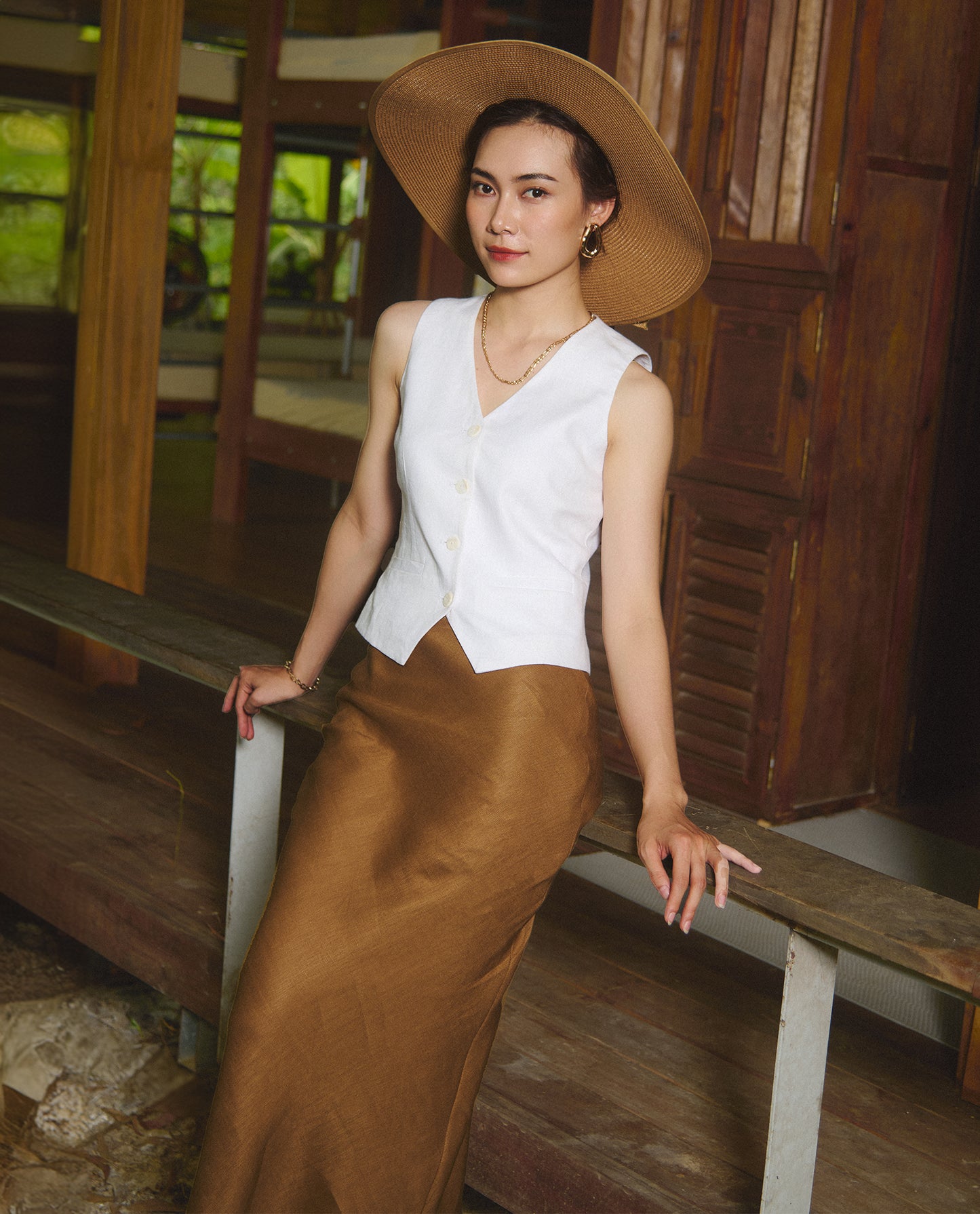 Váy Linen Suông Mộc SKI047