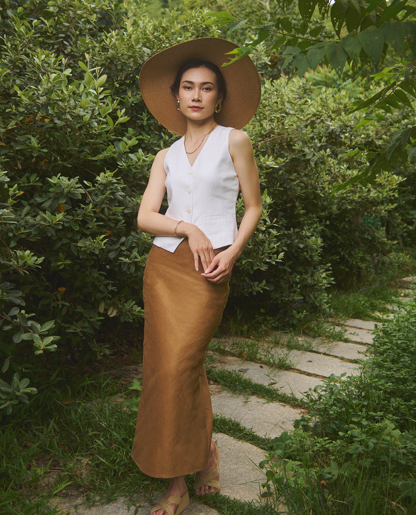 Váy Linen Suông Mộc SKI047
