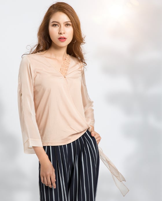 Áo Đắp Vạt Bình Nhiên TOP087
