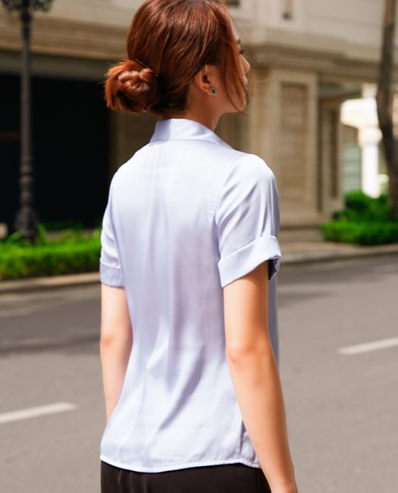 Áo Sơ Mi Lụa Chapel TOP153