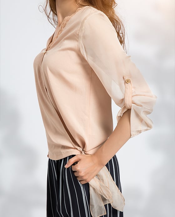 Áo Đắp Vạt Bình Nhiên TOP087