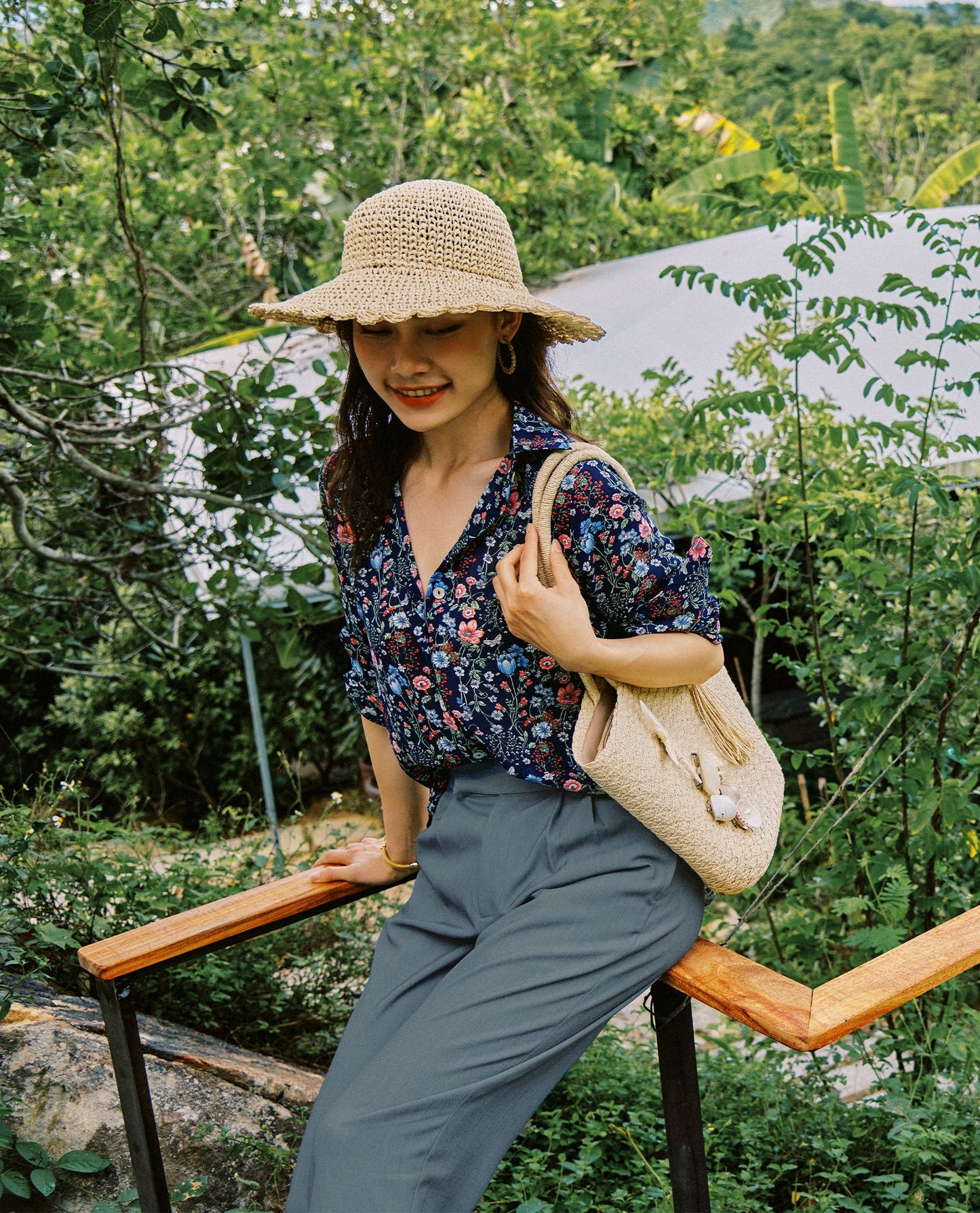 Quần baggy quần tây nữ ống nhỏ cotton | Thời trang bền vững Hity