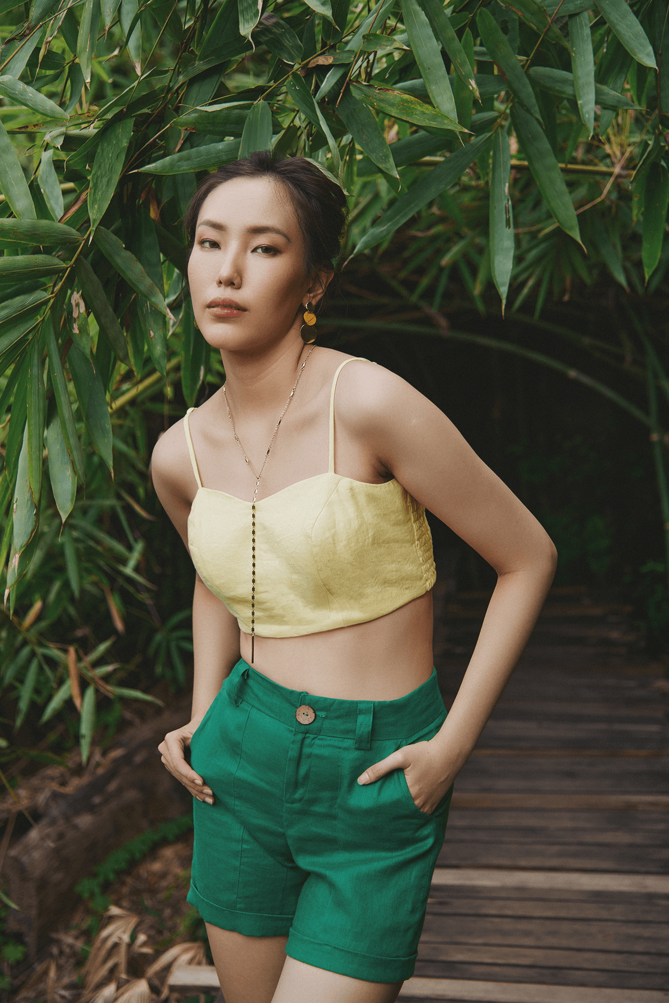 Quần Shorts Linen Lâm PAN011 - Hity