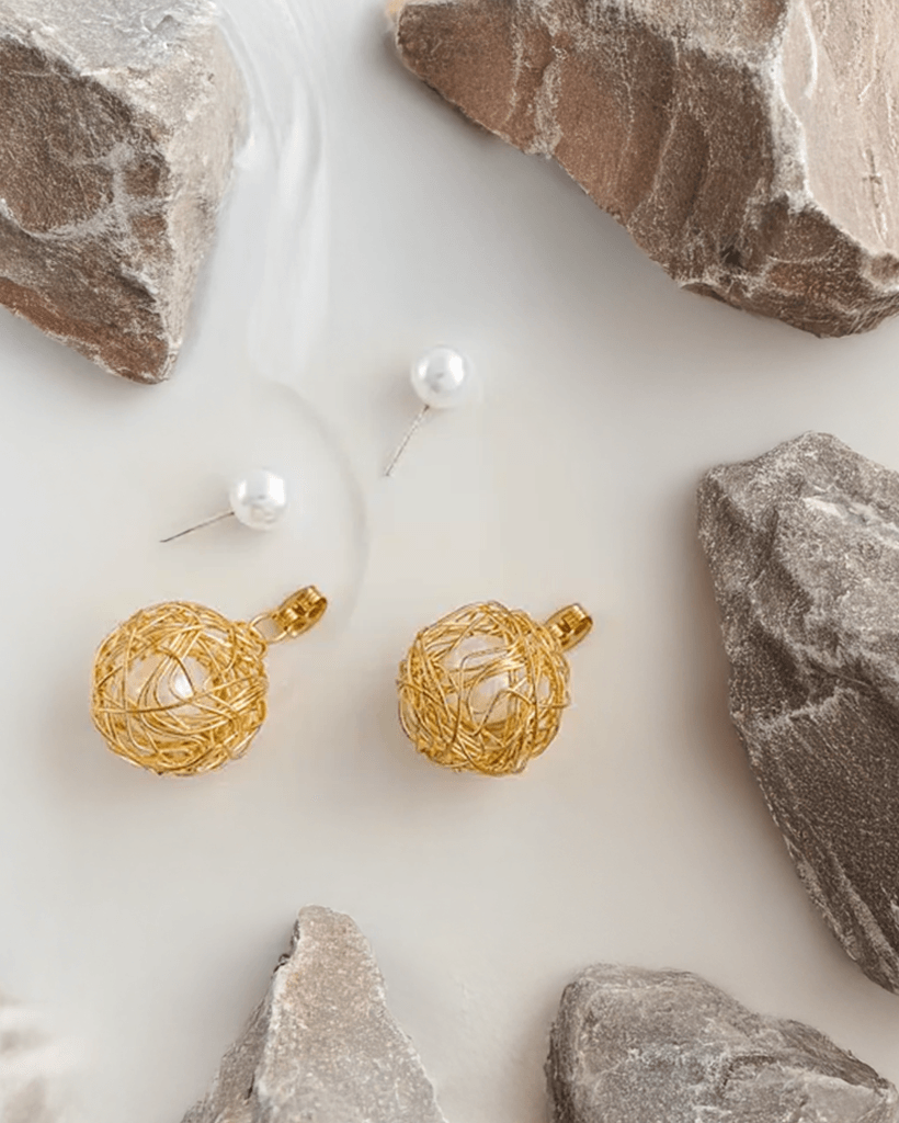 Bông Tai Ngọc Trai Baroque Handmade - Hity