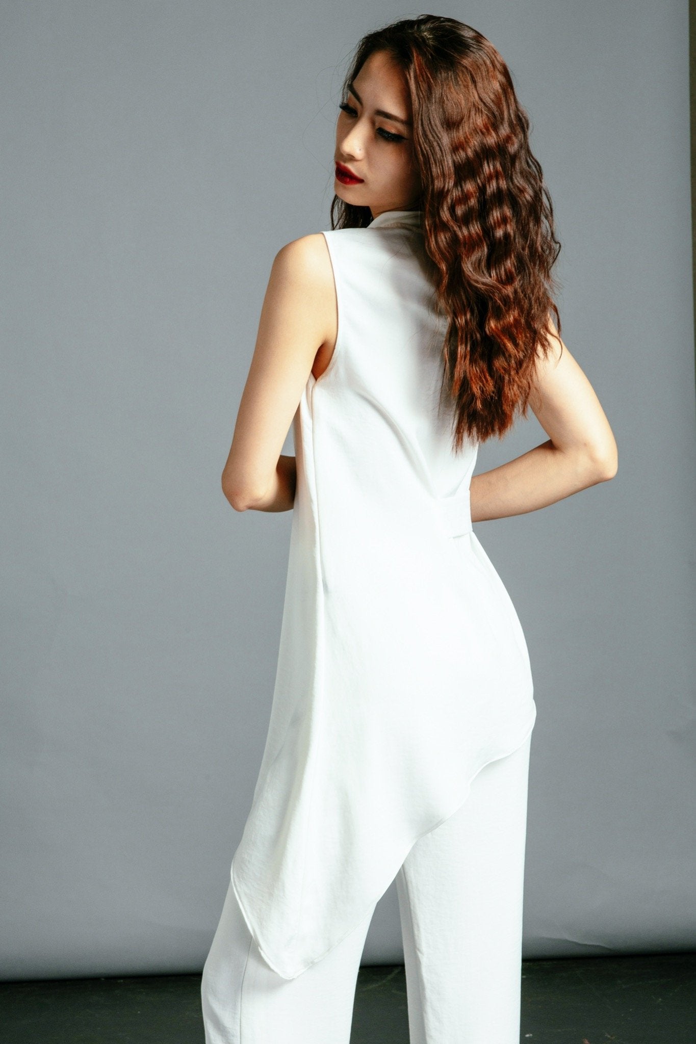 Áo Lệch Tà Peplum Nguyệt TOP118