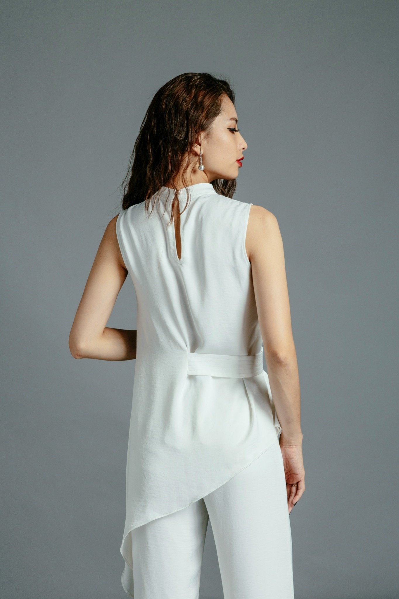 Áo Lệch Tà Peplum Nguyệt TOP118