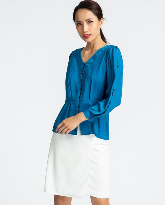 Áo Peplum Hải Vân TOP104