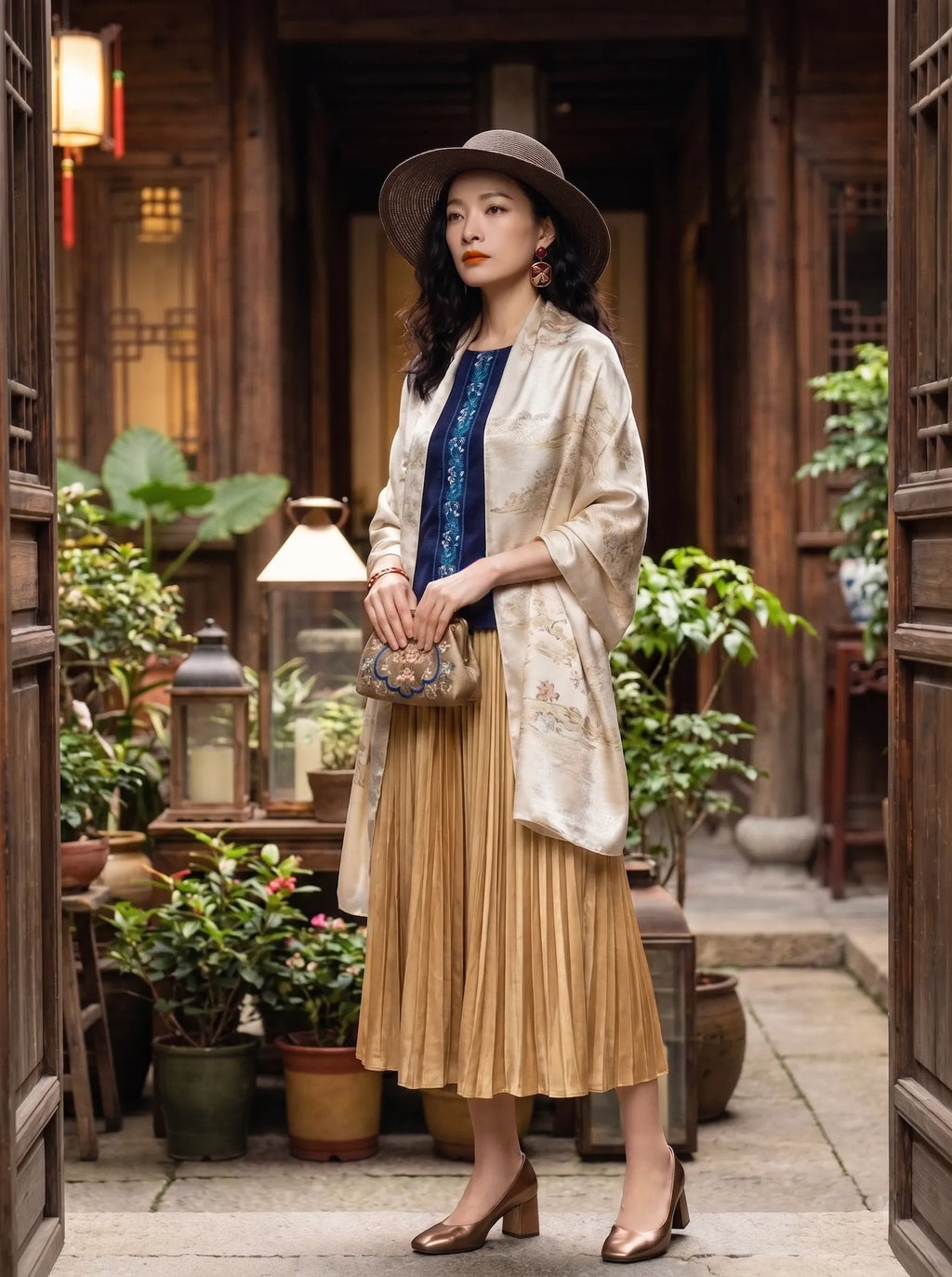 Áo croptop phối thổ cầm thời trang Hity