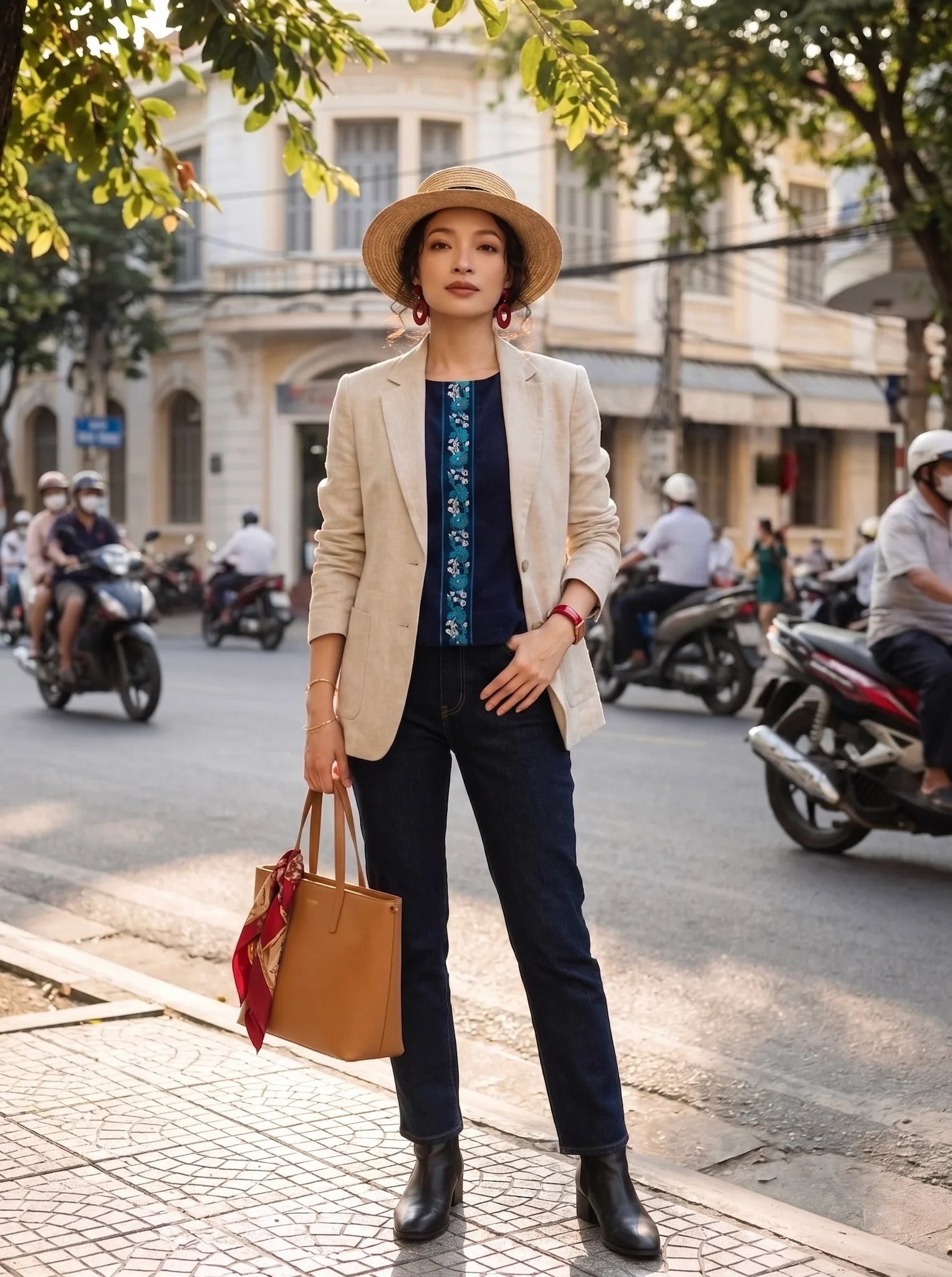 Áo croptop phối thổ cầm thời trang Hity
