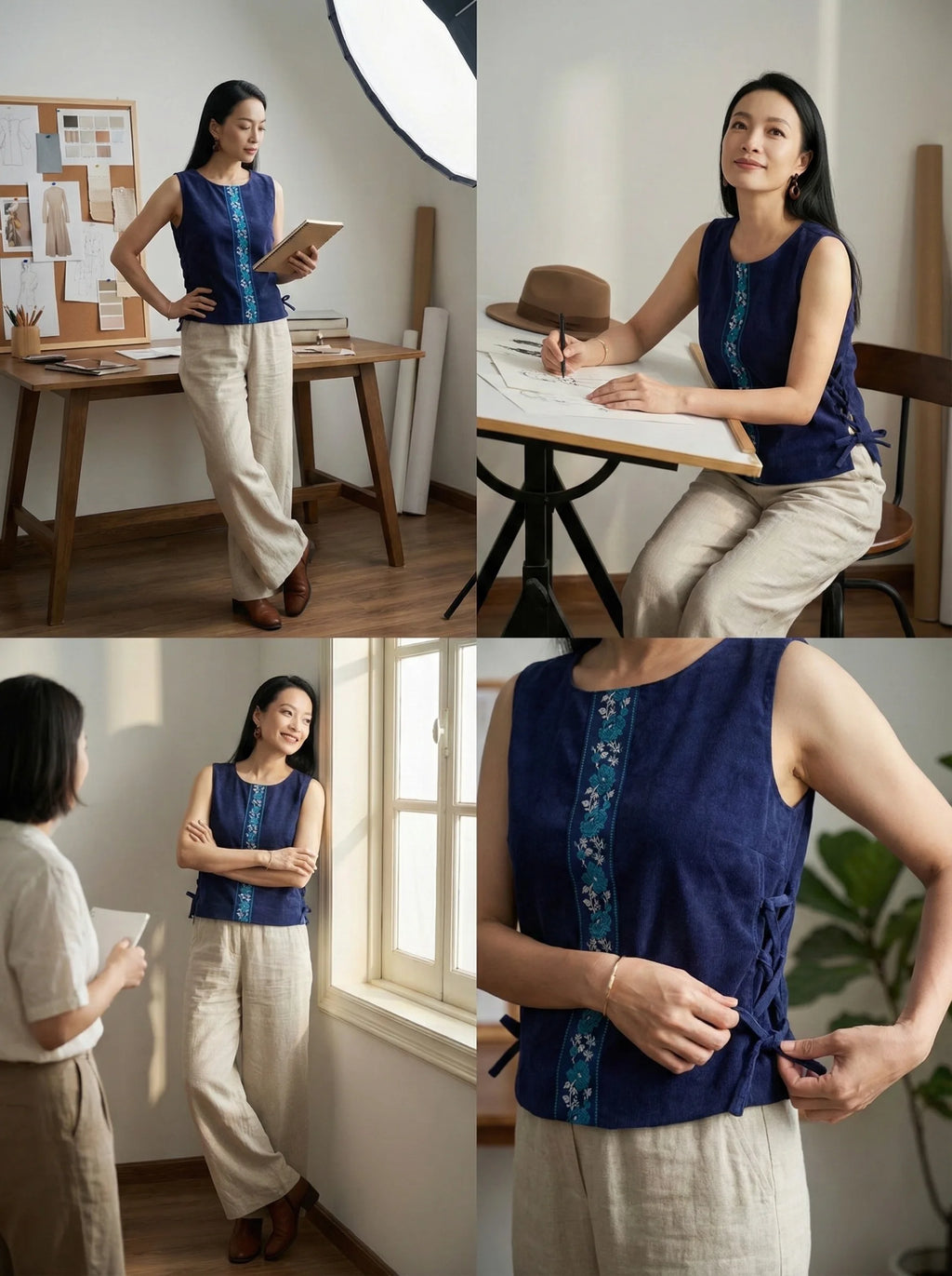 Áo croptop phối thổ cầm thời trang Hity
