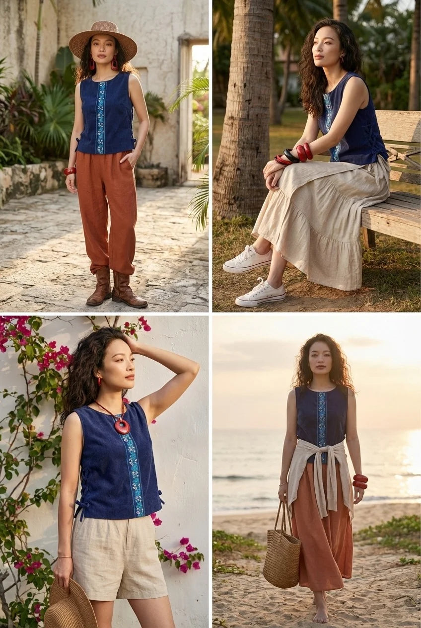 Áo croptop phối thổ cầm thời trang Hity