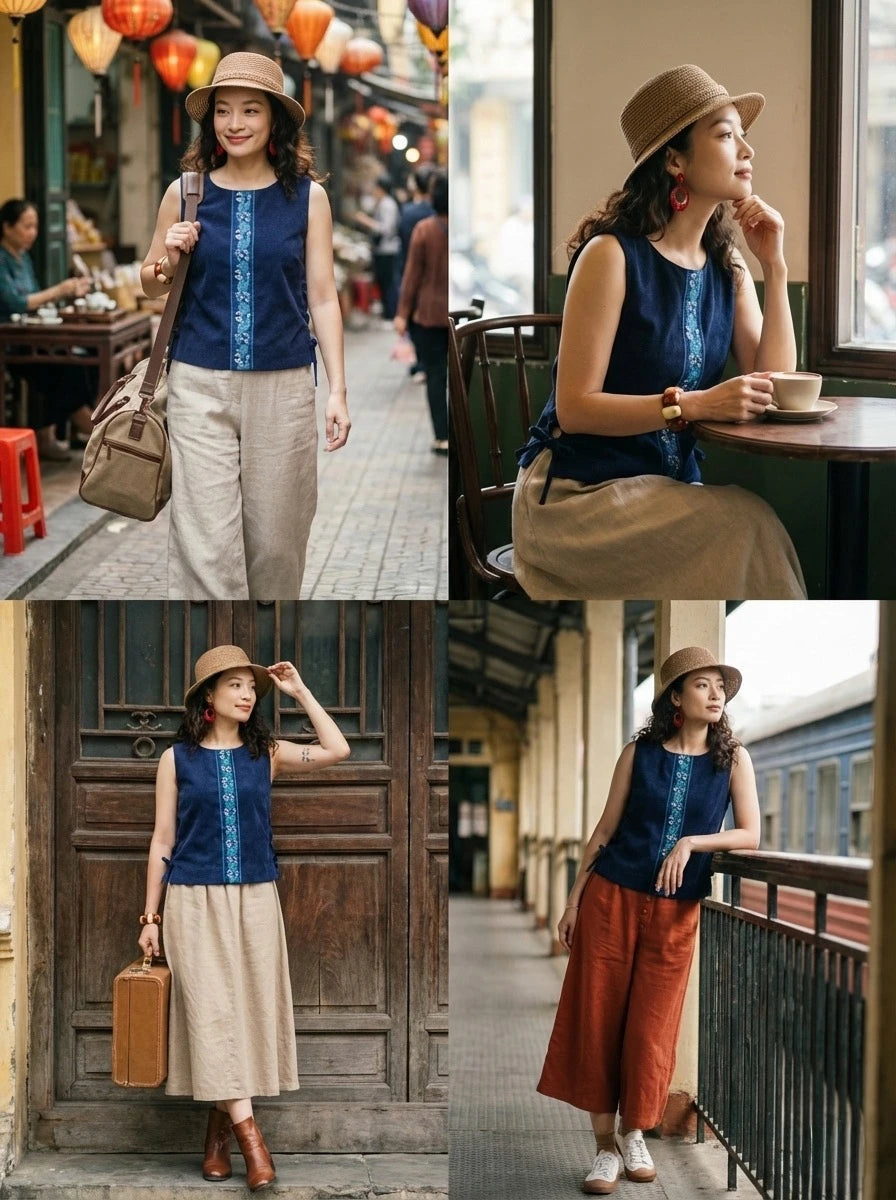 Áo croptop phối thổ cầm thời trang Hity