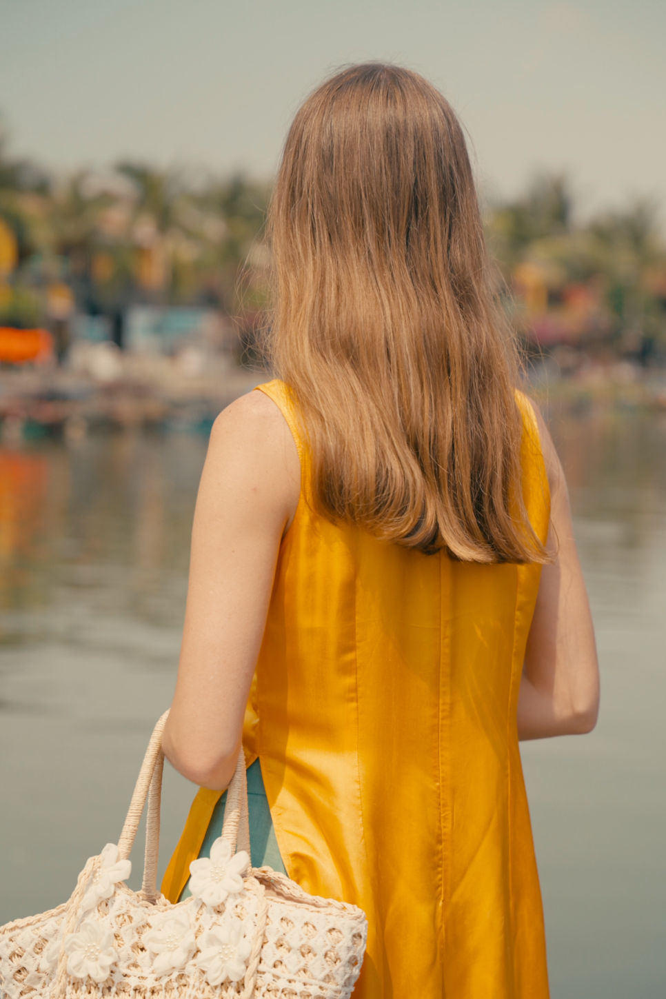 Áo dài cách tân lụa tơ tằm thời trang Hity