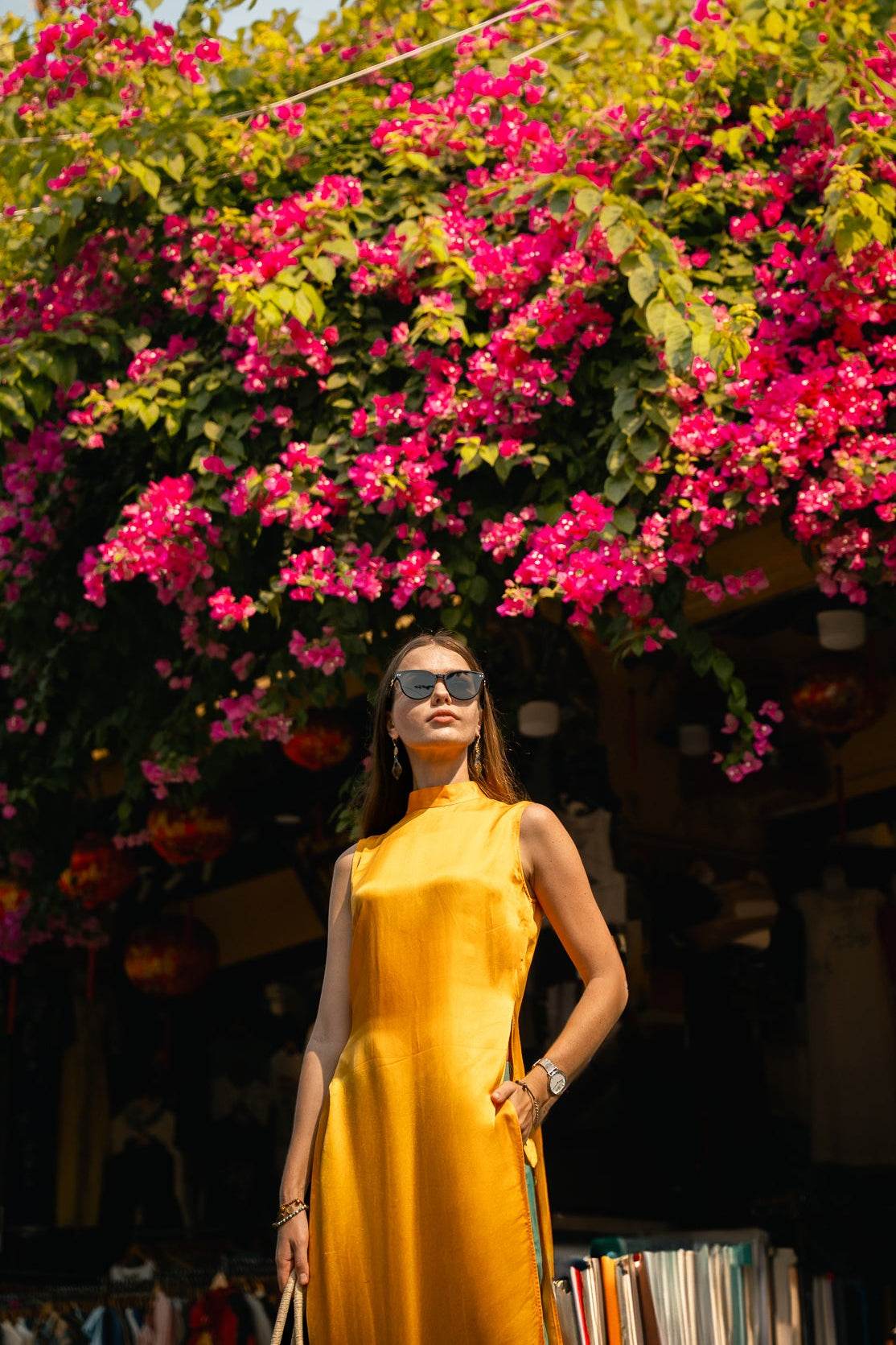 Áo dài cách tân lụa tơ tằm thời trang Hity