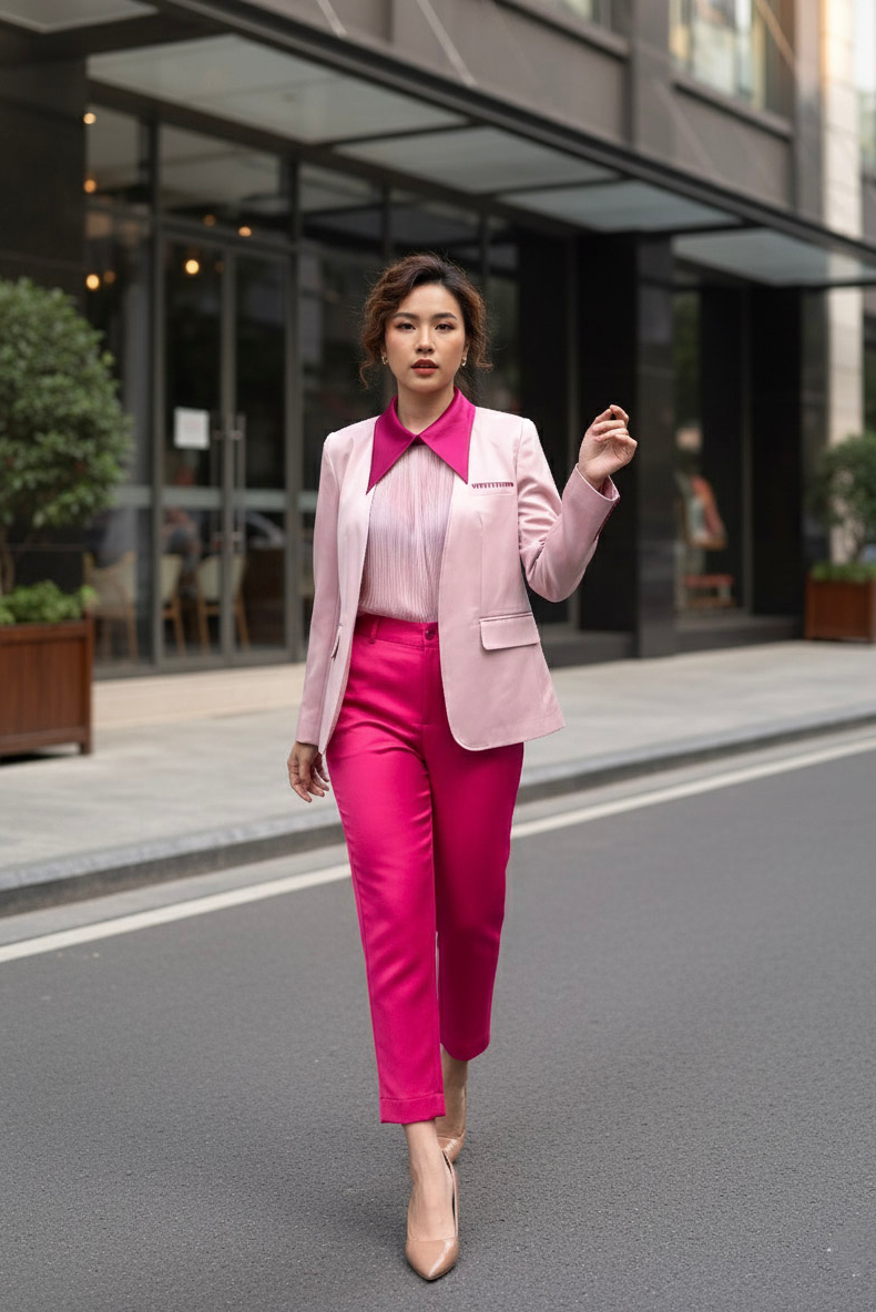 Áo khoác blazer vest nữ thêu tay thời trang Hity