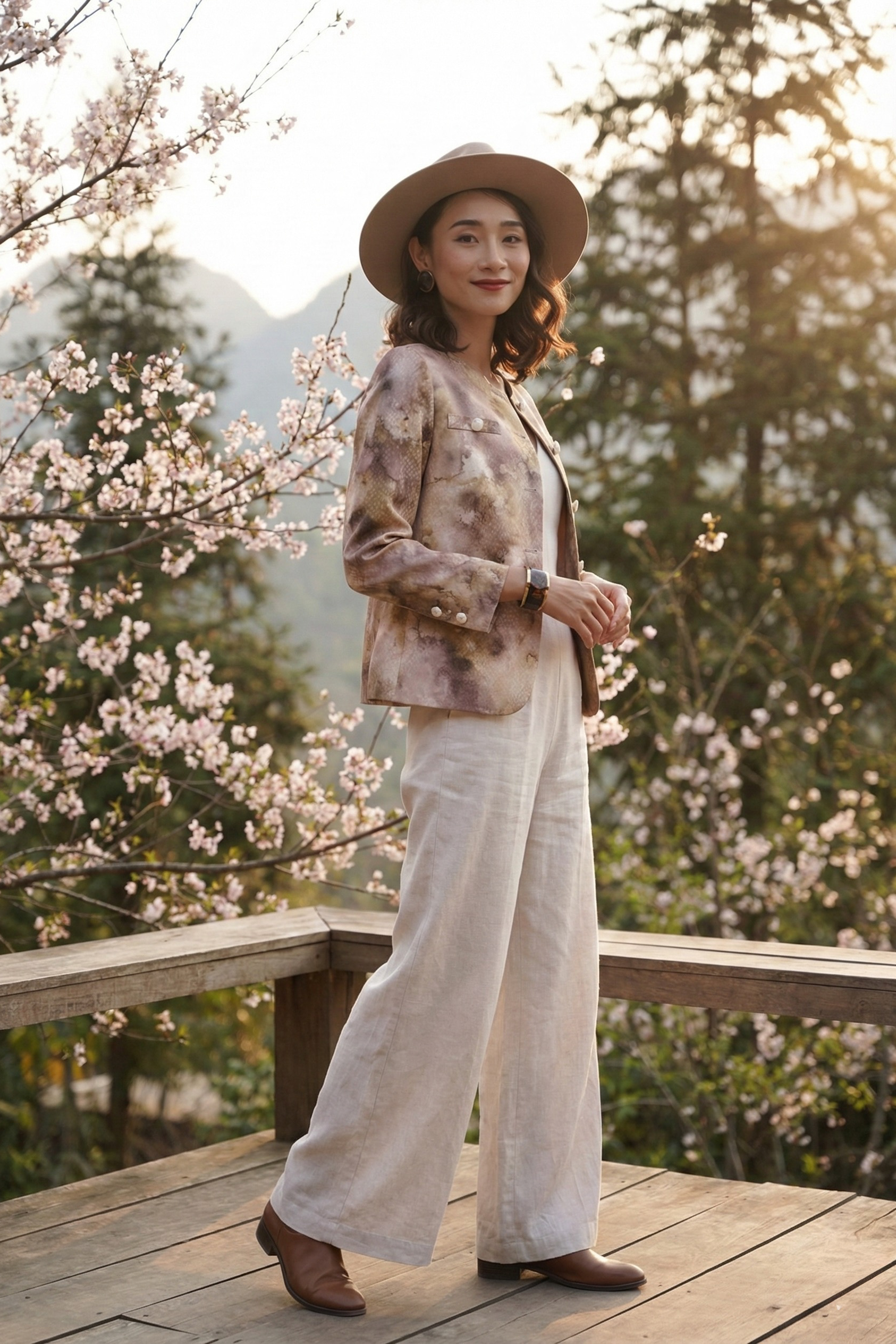 Áo khoác jacket loang màu Thời trang Hity