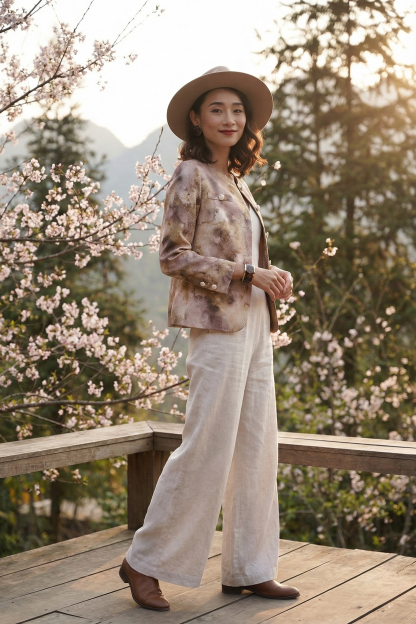 Áo khoác jacket loang màu Thời trang Hity