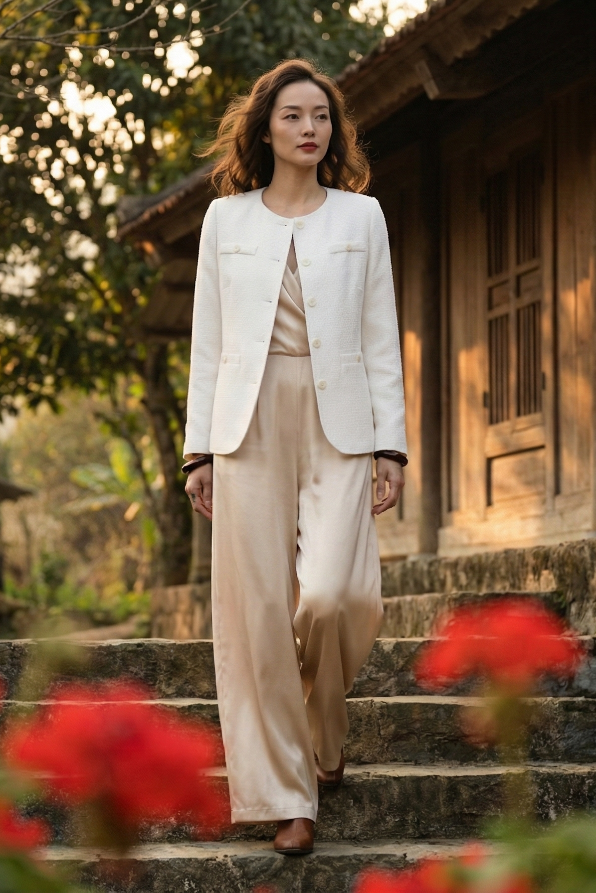 Áo Jacket Tweed Hà Giang