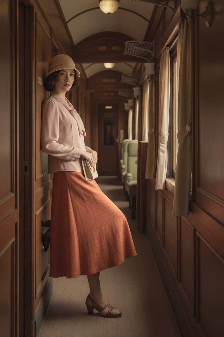 Áo kiểu cổ nơ retro thời trang Hity