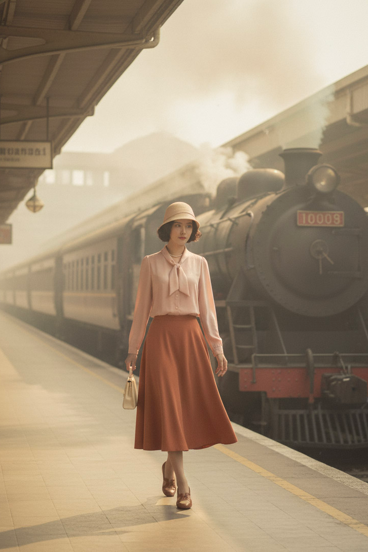 Áo kiểu cổ nơ retro thời trang Hity