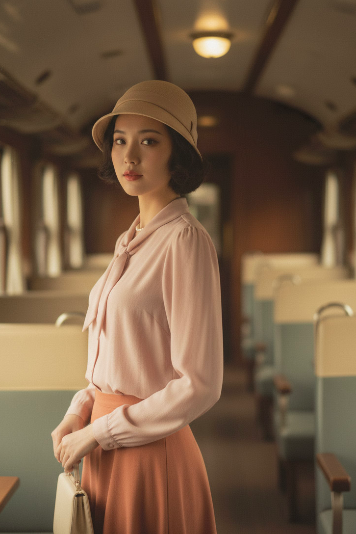 Áo kiểu cổ nơ retro thời trang Hity