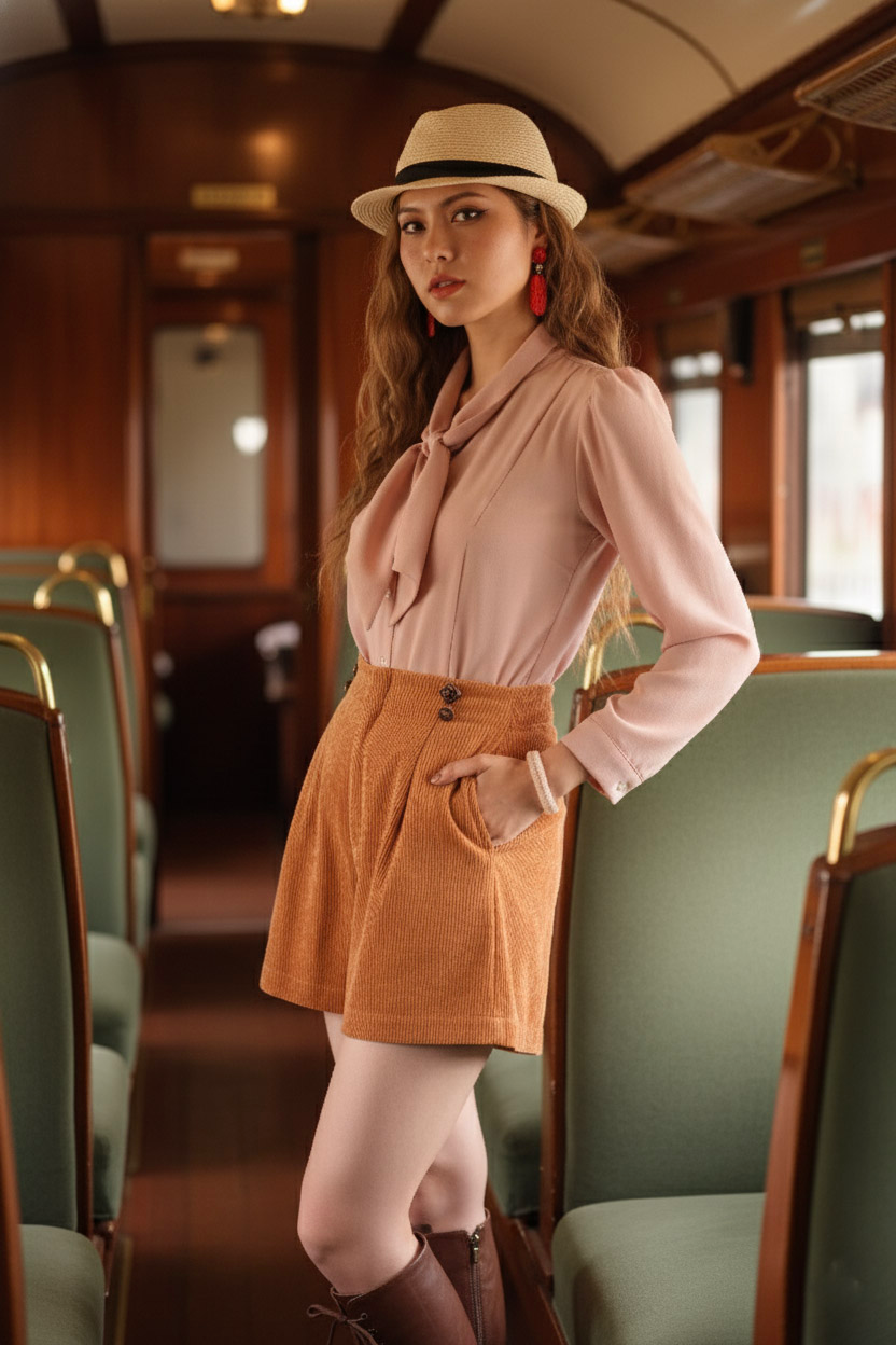 Áo kiểu cổ nơ retro thời trang Hity