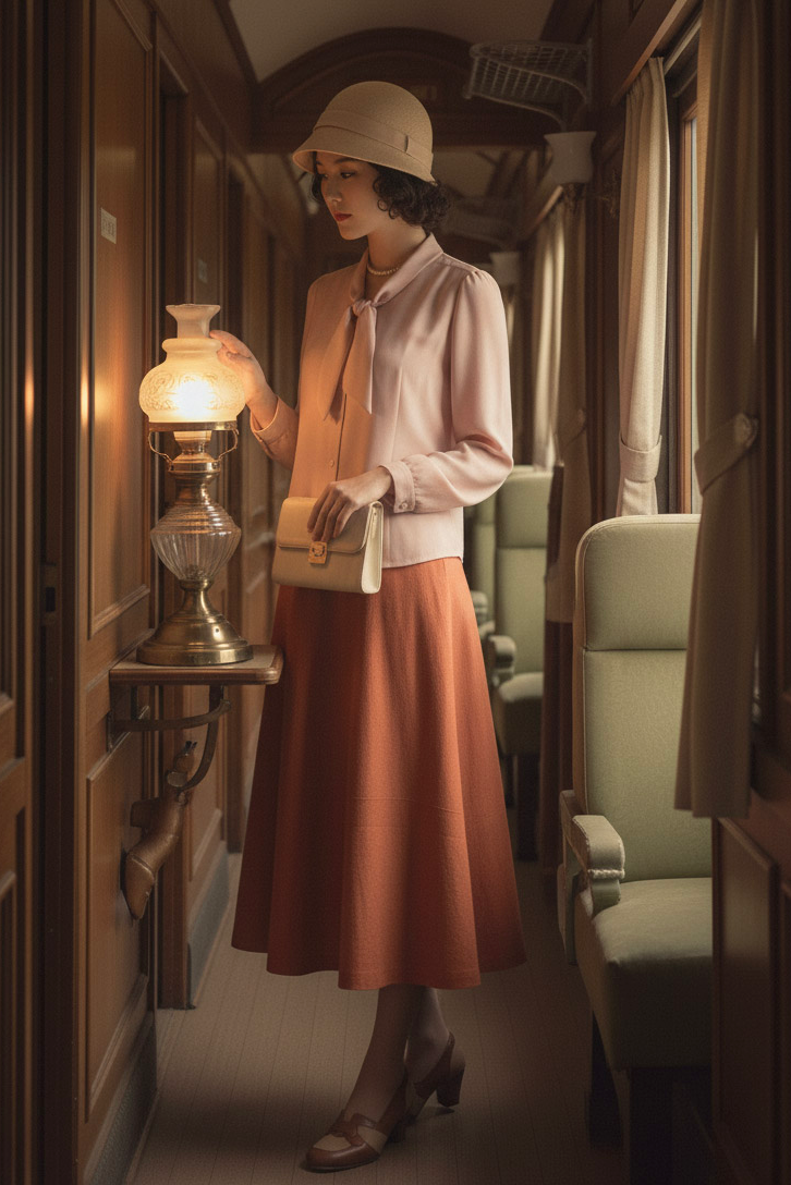 Áo kiểu cổ nơ retro thời trang Hity