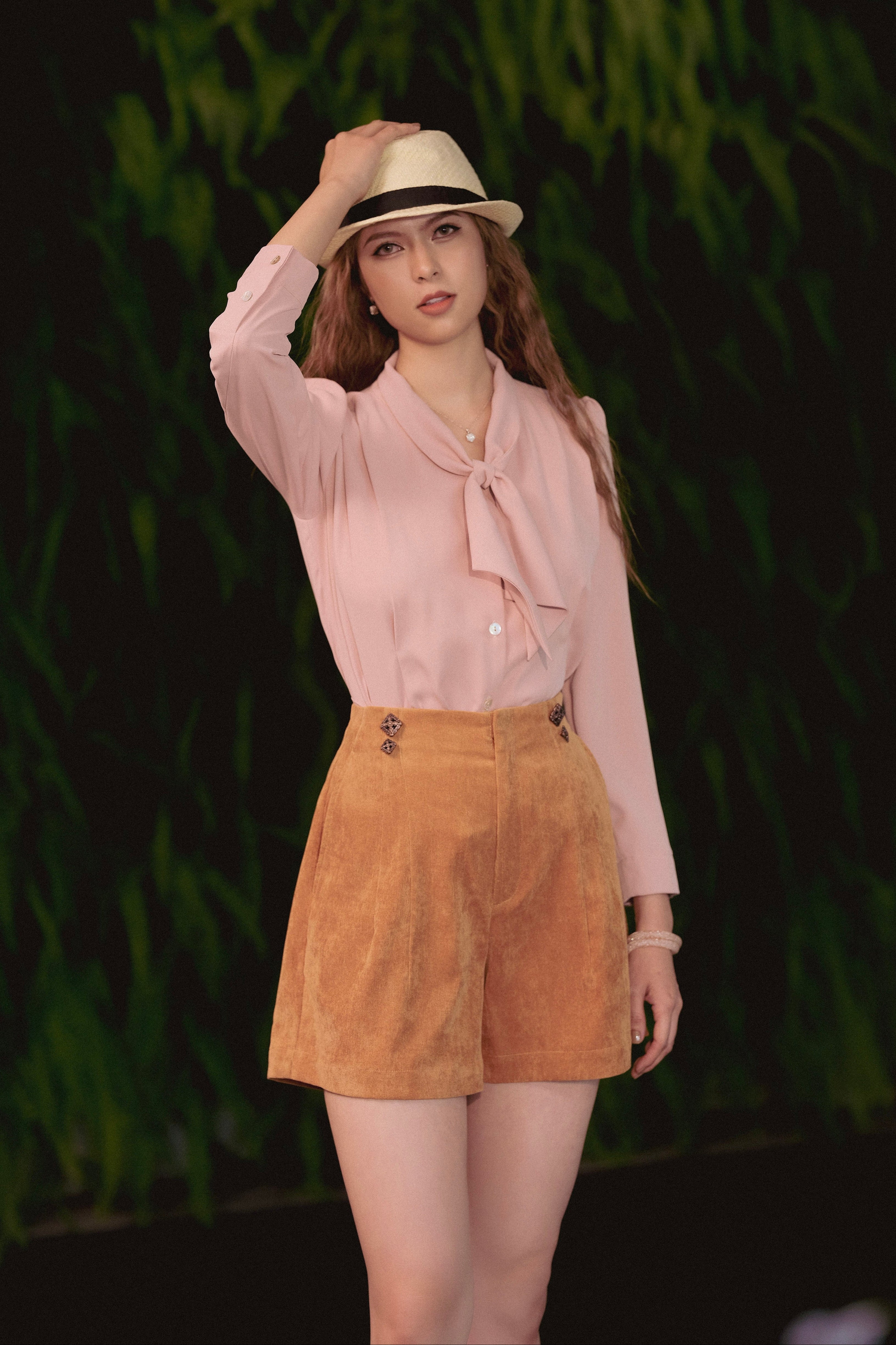 Áo kiểu cổ nơ retro thời trang Hity