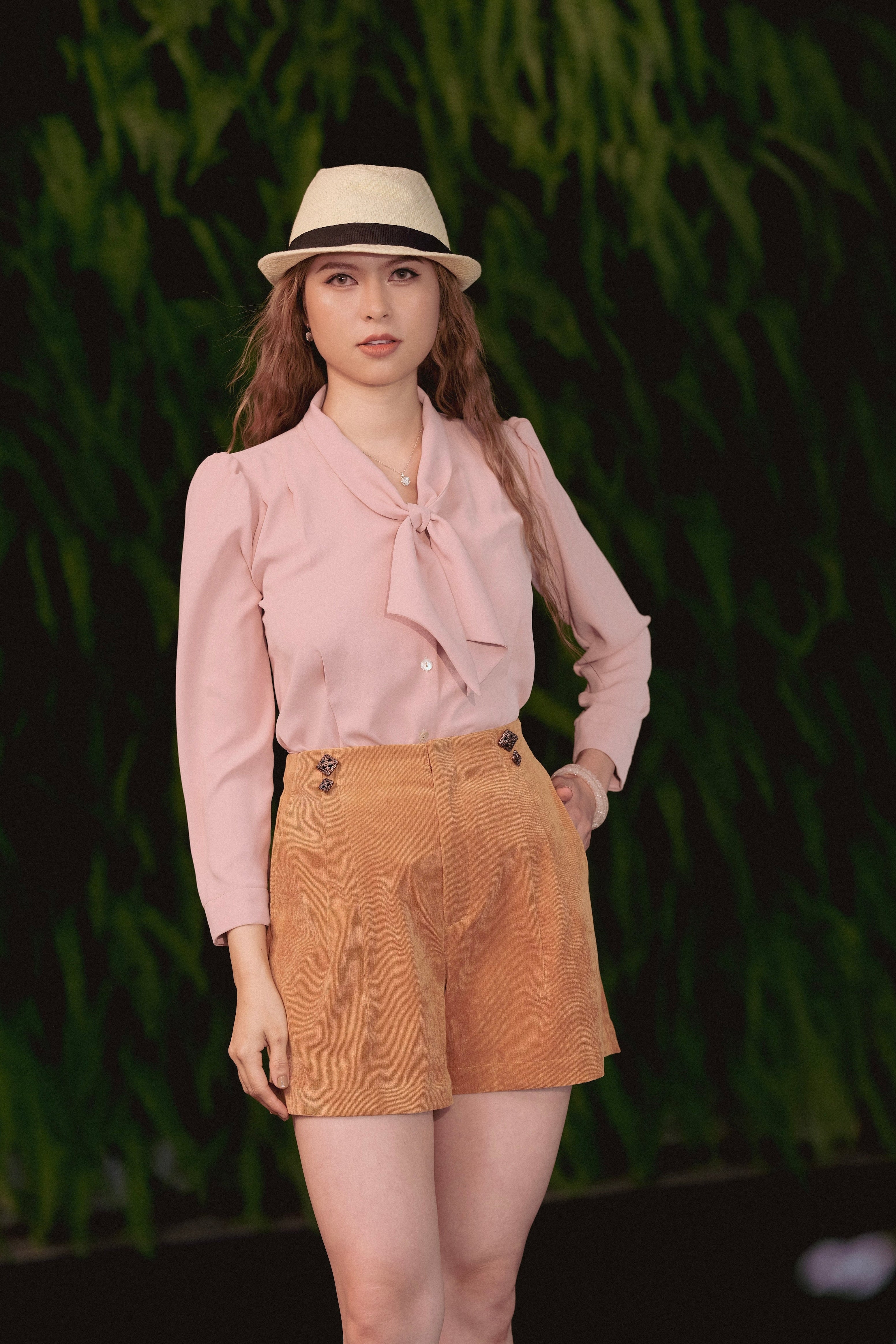 Áo kiểu cổ nơ retro thời trang Hity