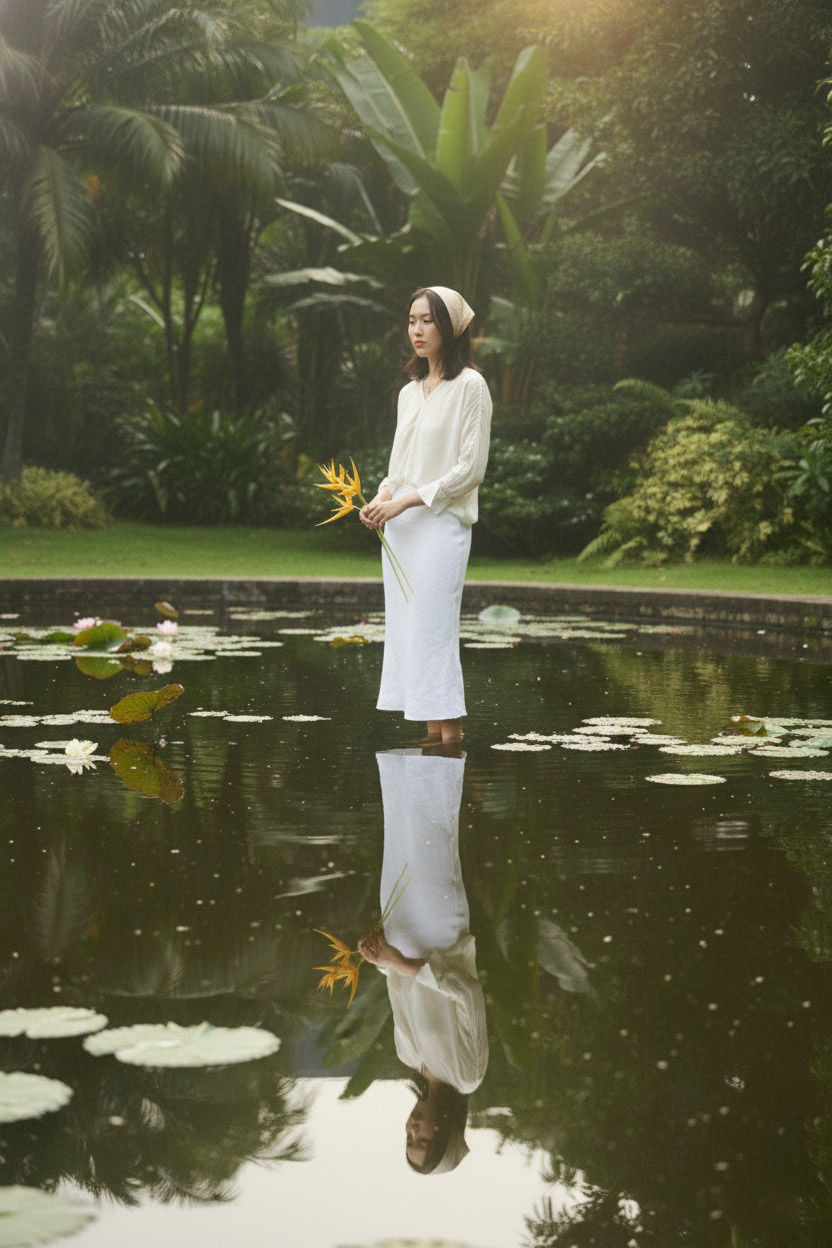 Áo kiểu cổ tim tay dài phối ren thời trang Hity