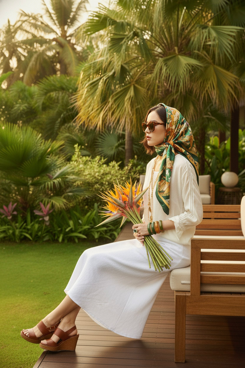 Áo kiểu cổ tim tay dài phối ren thời trang Hity