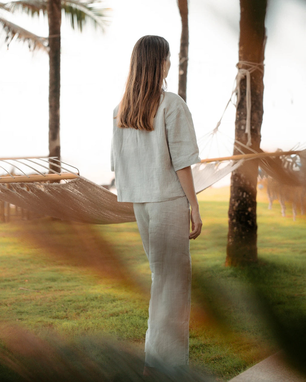Áo khoác kimono linen phối thổ cẩm thời trang Hity