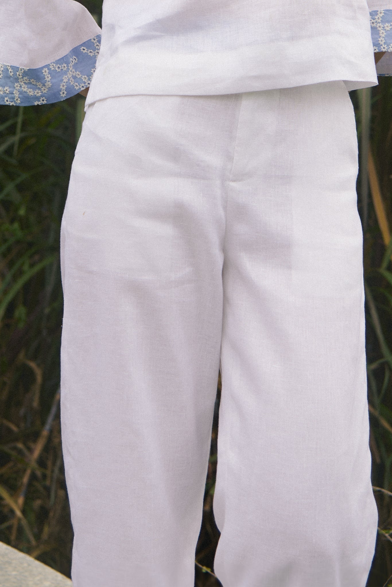 Áo kiểu suông linen thêu thời trang Hity