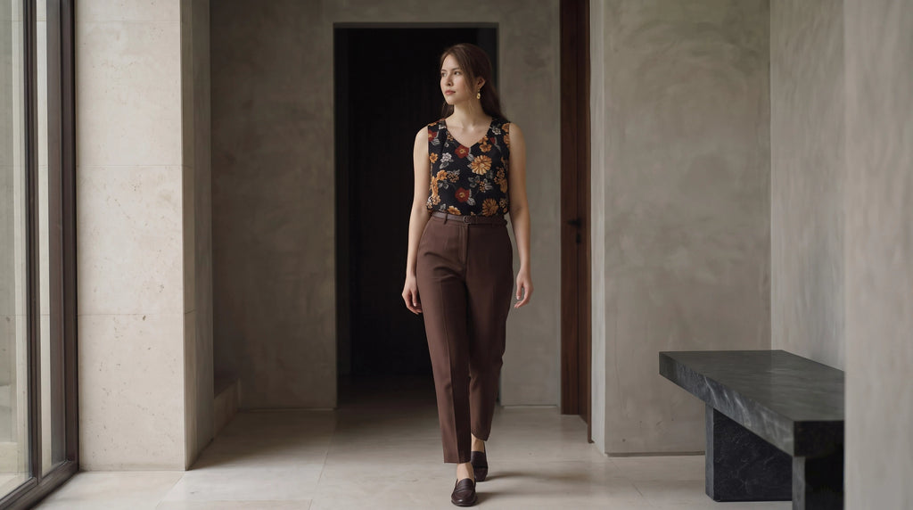 Áo sát nách chiffon hoa cúc phong cách trẻ thời trang Hity